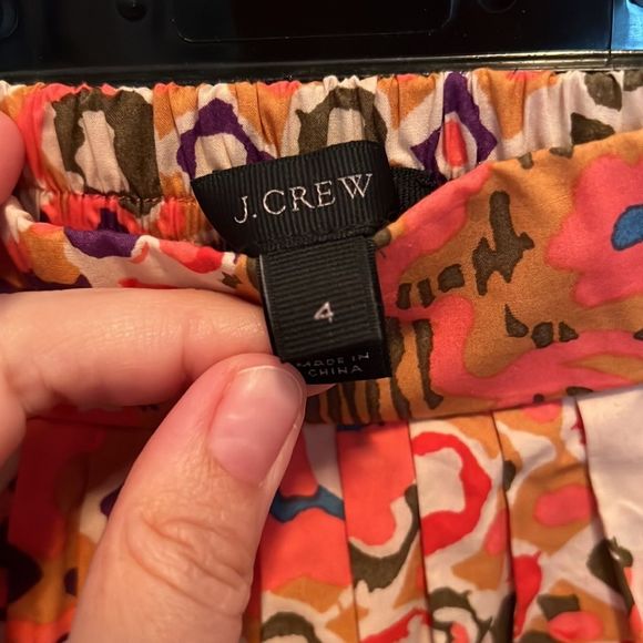 J crew floral high low skirt - coral/pink size 4 - Picture 4 of 4